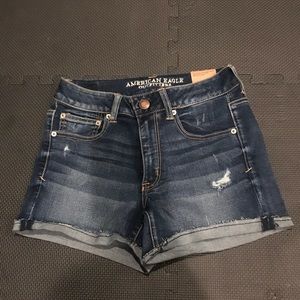 NWT, AE Super Super Stretch, Hi-Rise Shortie Sz 6